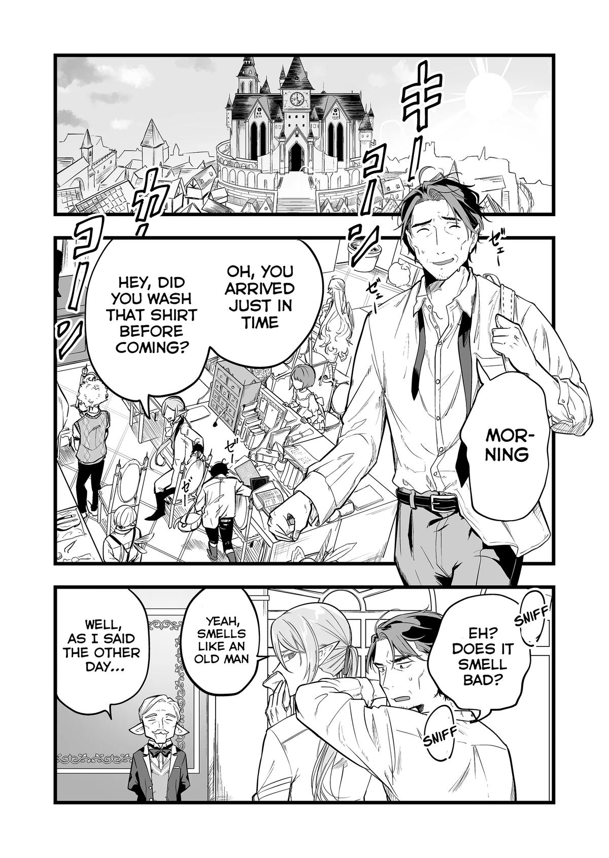 "Ano Toki Tasukete Itadaita Monster Musume desu." Isekai Ossan Kyoushi Totsuzen no Moteki ni Konwaku suru Chapter 1 34