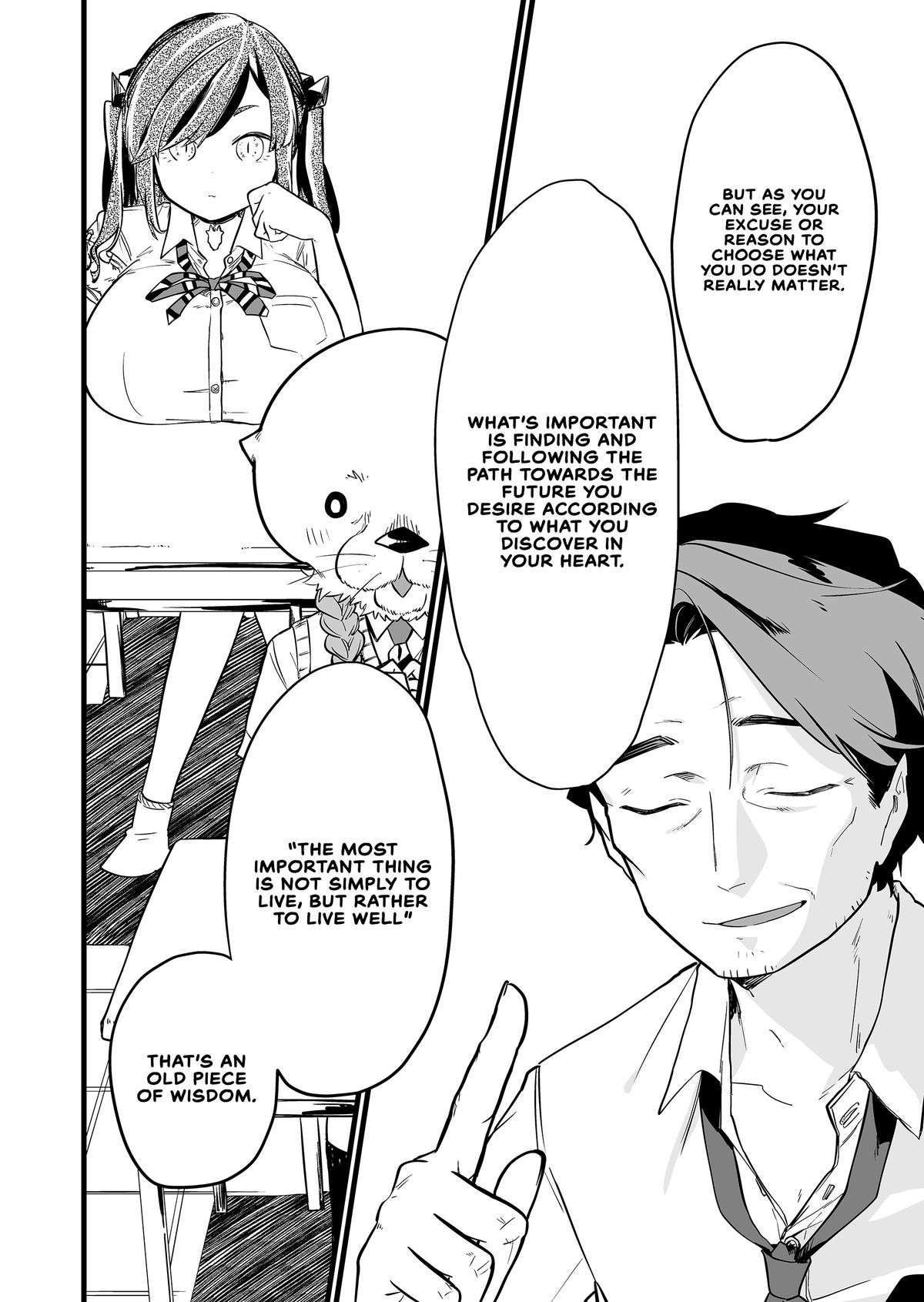 "Ano Toki Tasukete Itadaita Monster Musume desu." Isekai Ossan Kyoushi Totsuzen no Moteki ni Konwaku suru Chapter 56 10