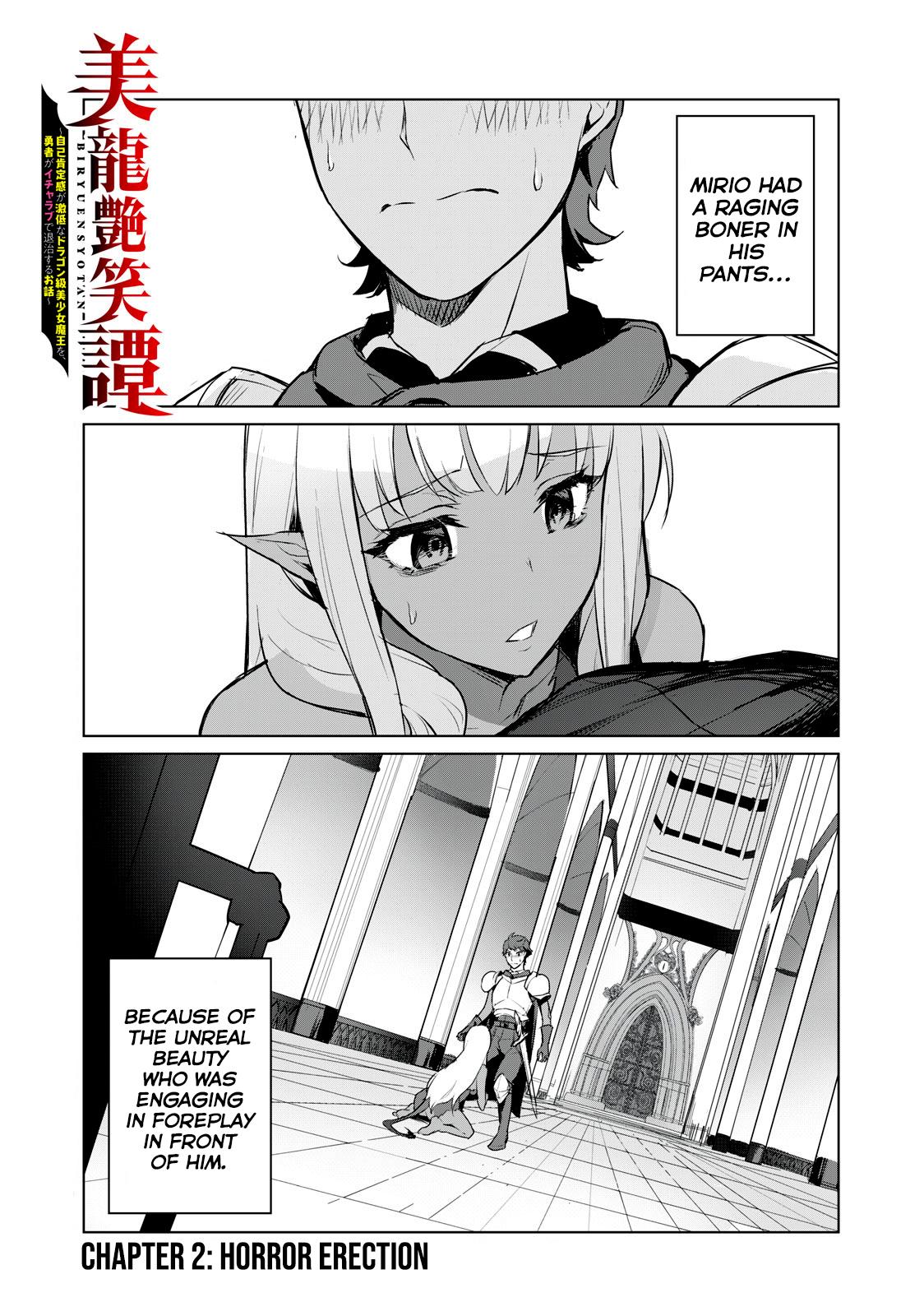 Biryuu Enshoutan ~Jikokouteikan ga Gekitei na Dragon-kyuu Bishoujo Maou o, Yuusha ga Icharabu de Taijisuru Ohanashi~ Chapter 2.1 2