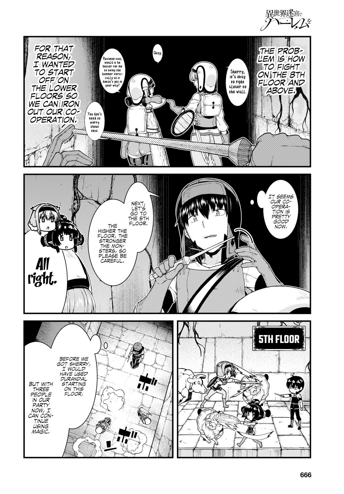 Isekai Meikyuu de Harem o Chapter 45 16