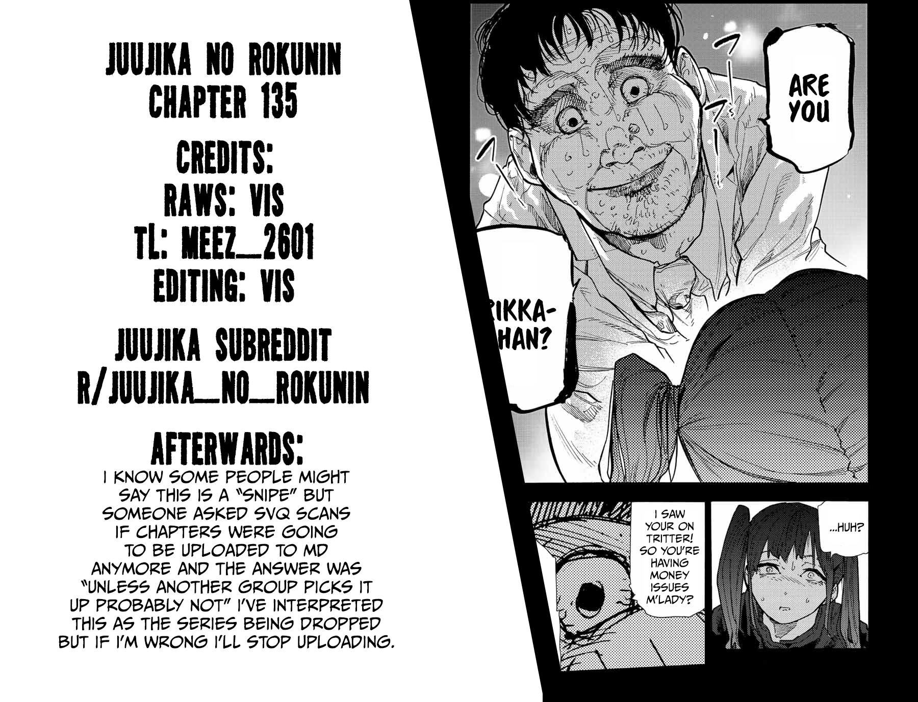 Juujika no Rokunin Chapter 133