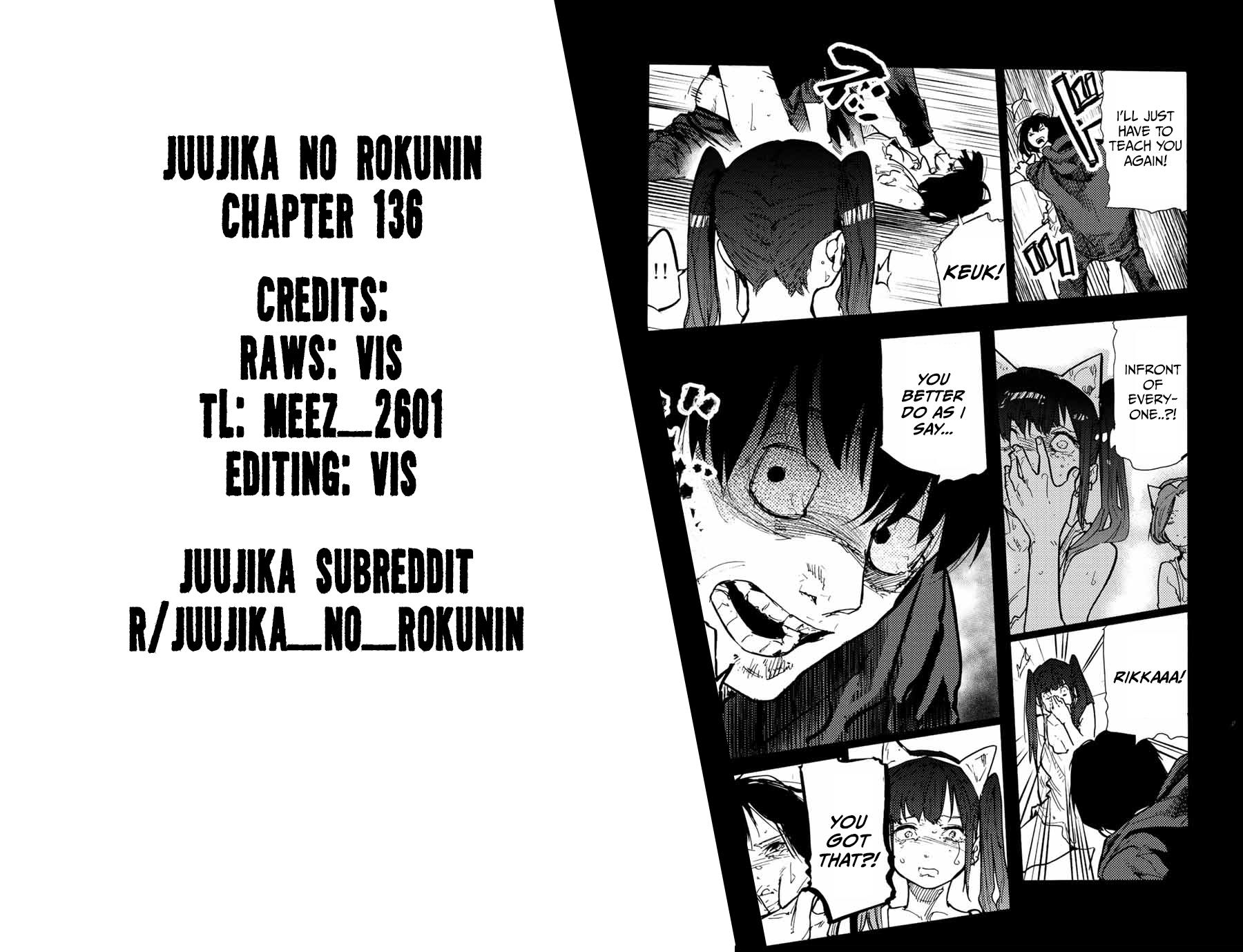 Juujika no Rokunin Chapter 134