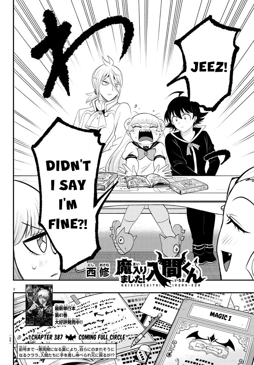 Welcome to Demon School! Iruma-kun Chapter 387 - Page 2 - Welcome to Demon School! Iruma-kun manga Chapter 387 manga