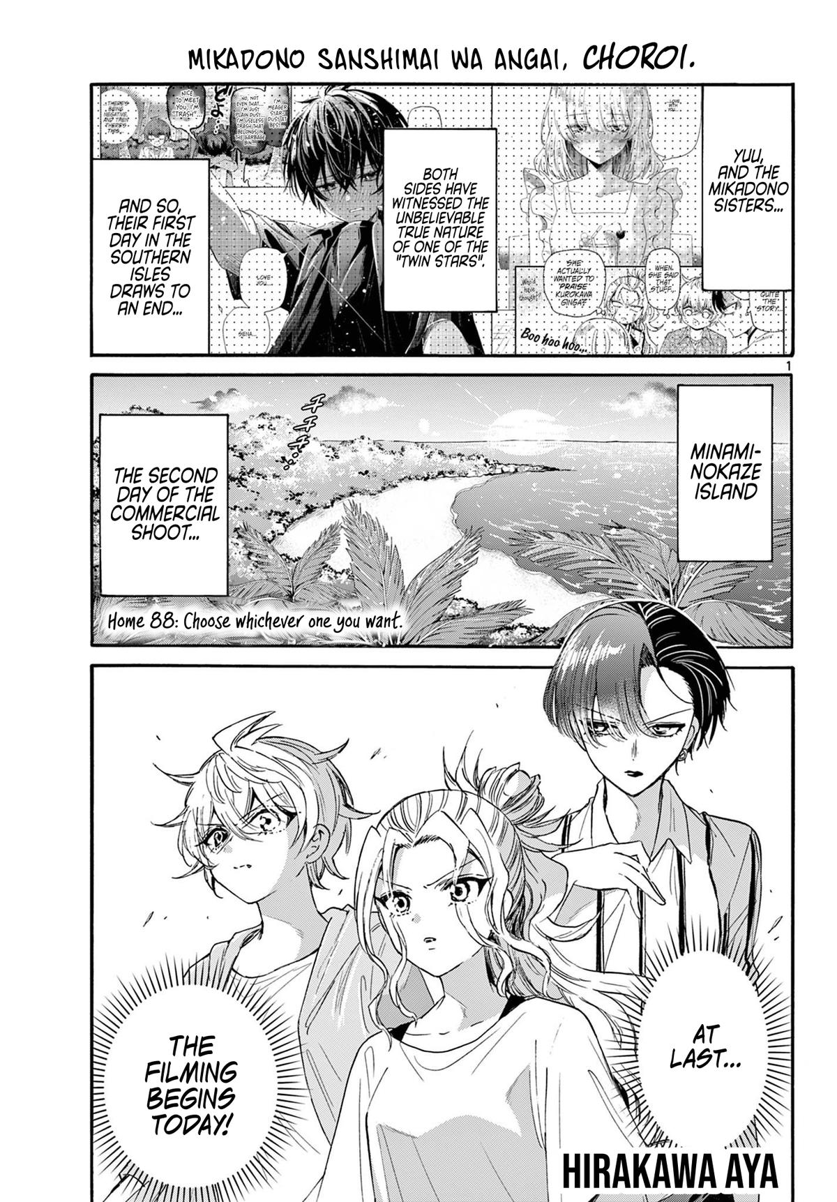 Dealing with Mikadono Sisters Is a Breeze Chapter 88