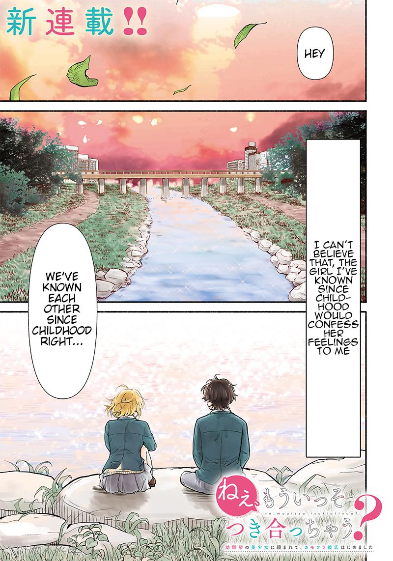 Nee, Mou Isso Tsukiacchau? Osananajimi no Bishoujo ni Tanomarete, Camo Kareshi Hajimemashita Chapter 1 2