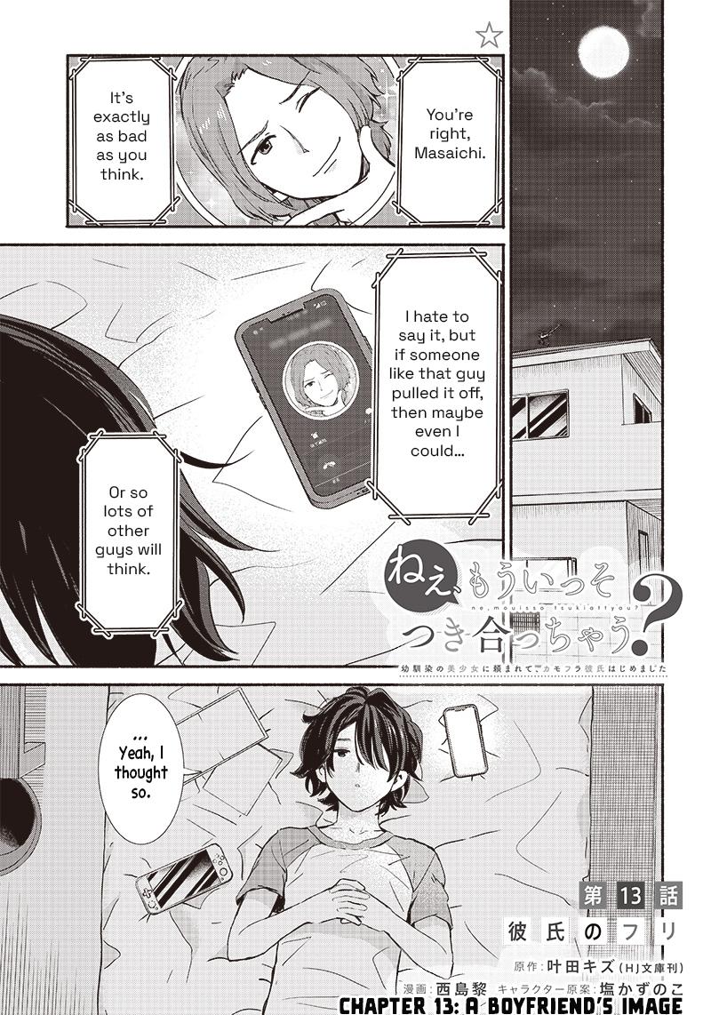 Nee, Mou Isso Tsukiacchau? Osananajimi no Bishoujo ni Tanomarete, Camo Kareshi Hajimemashita Chapter 13 1