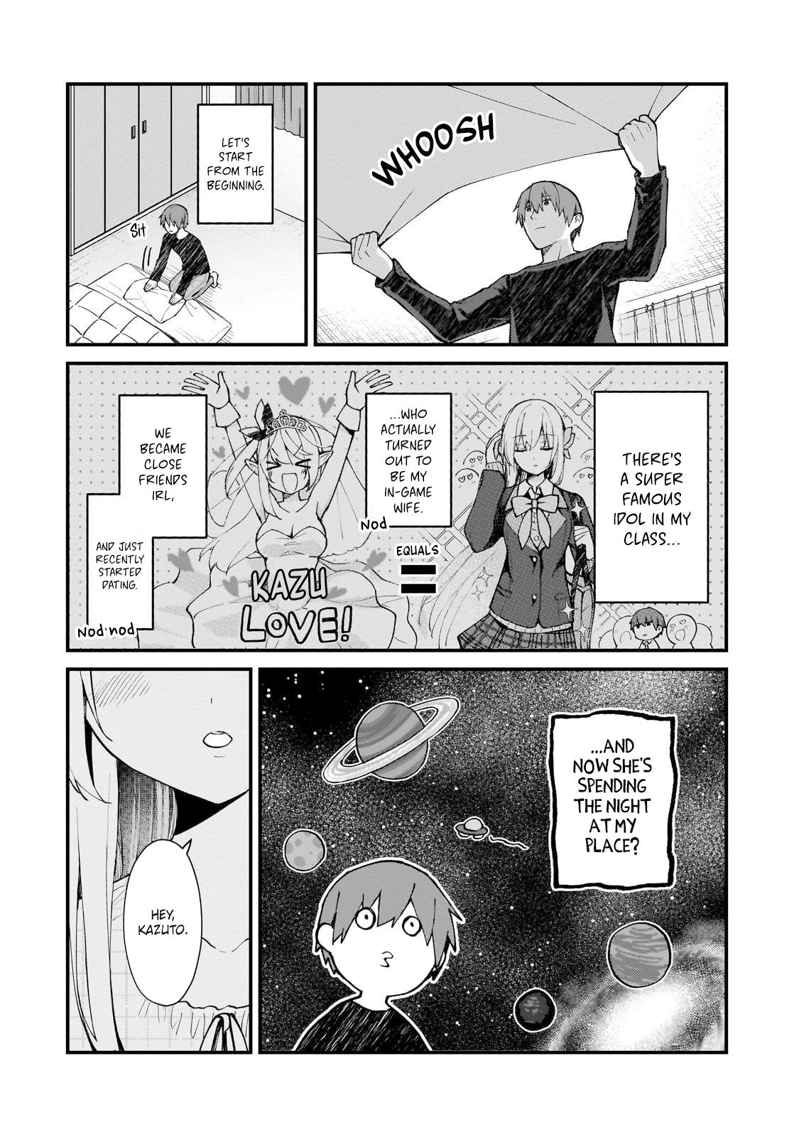 Netoge no Yome ga Ninki Idol datta: Cool kei no Kanojo wa Genjitsu demo Yome no Tsumori de Iru Chapter 37 2