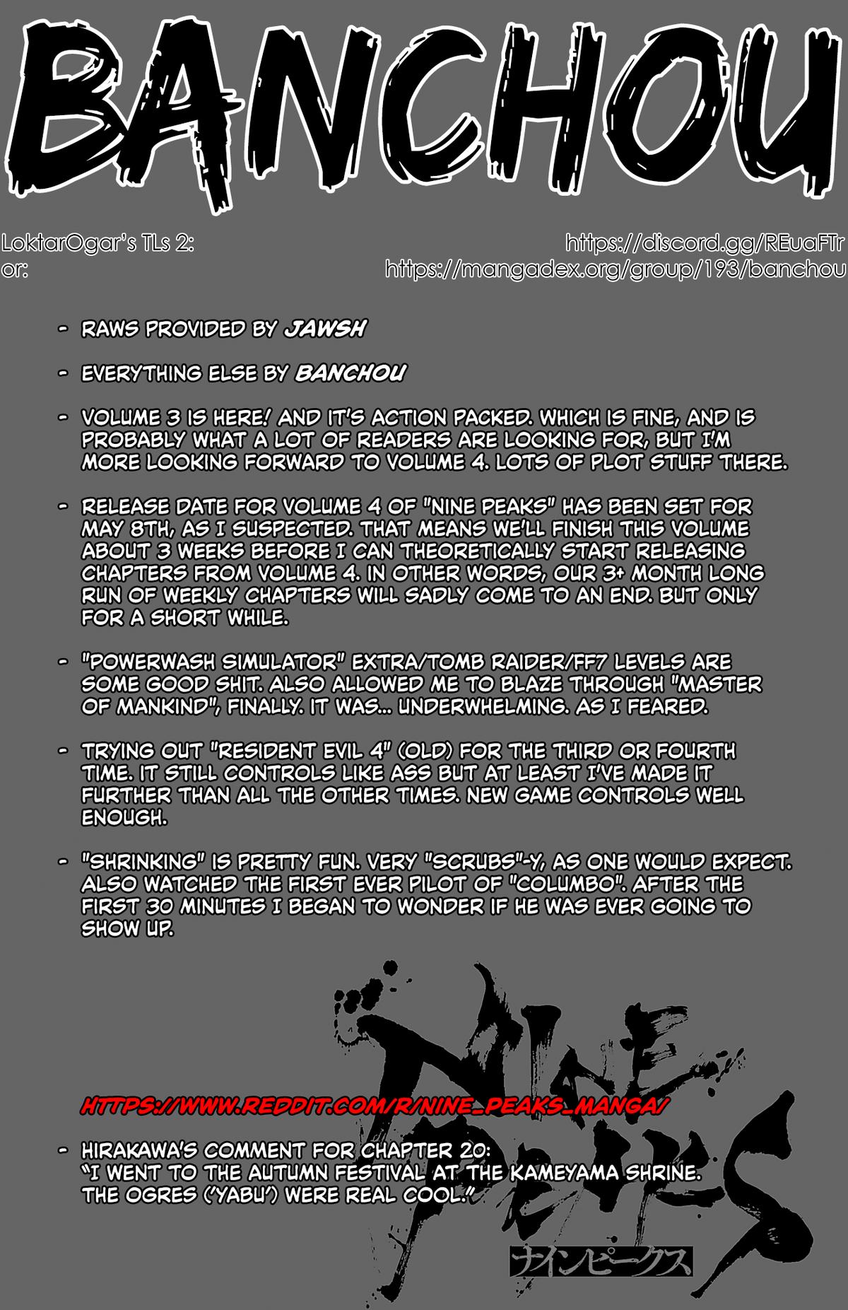 Nine Peaks Chapter 20 1