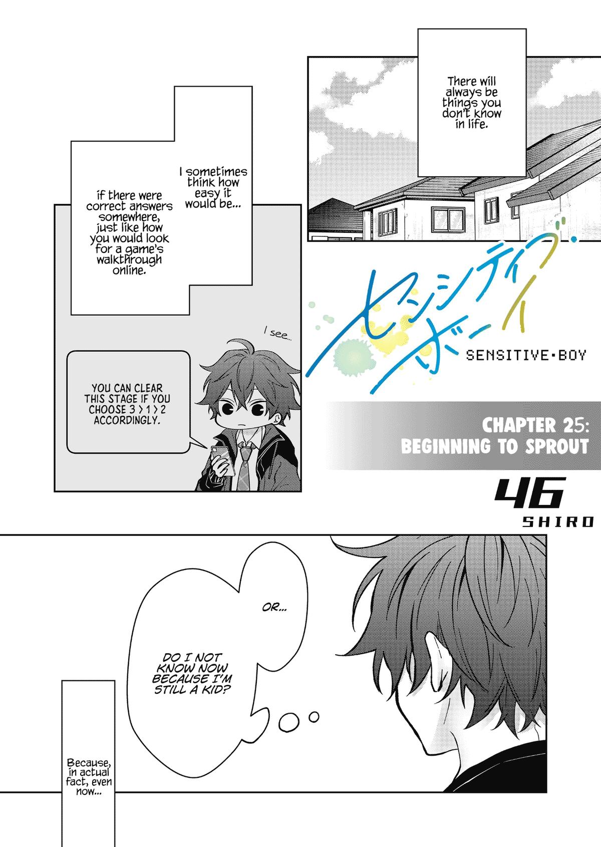 Sensitive Boy Chapter 25 1