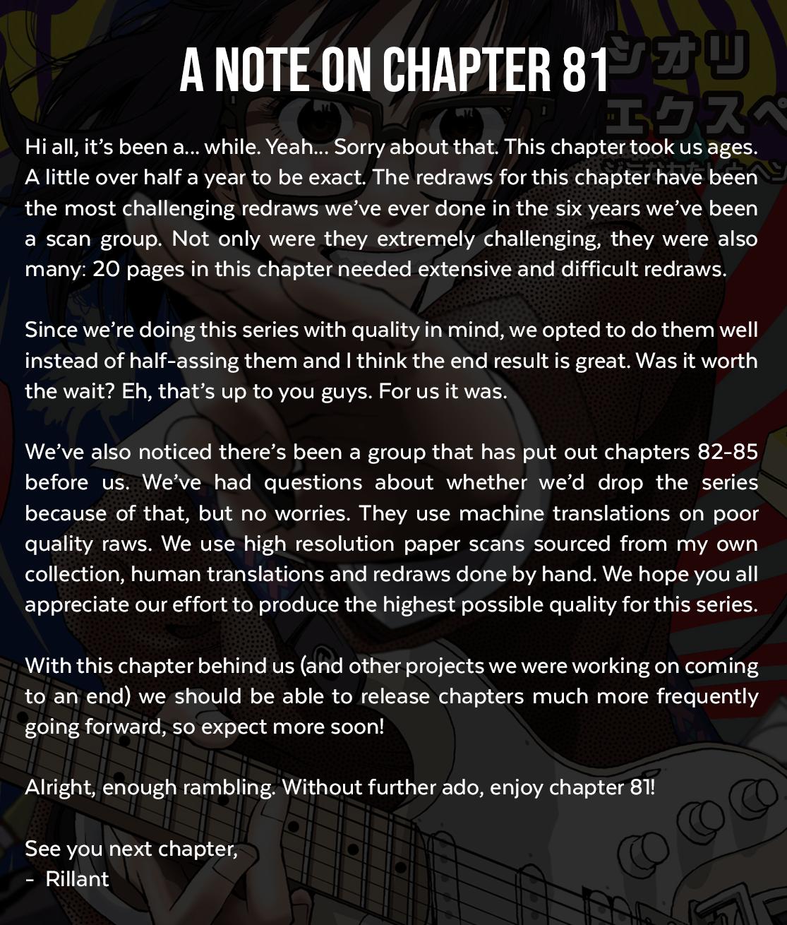 Shiori Experience - Jimi na Watashi to Hen na Oji-san Chapter 81 Page 2