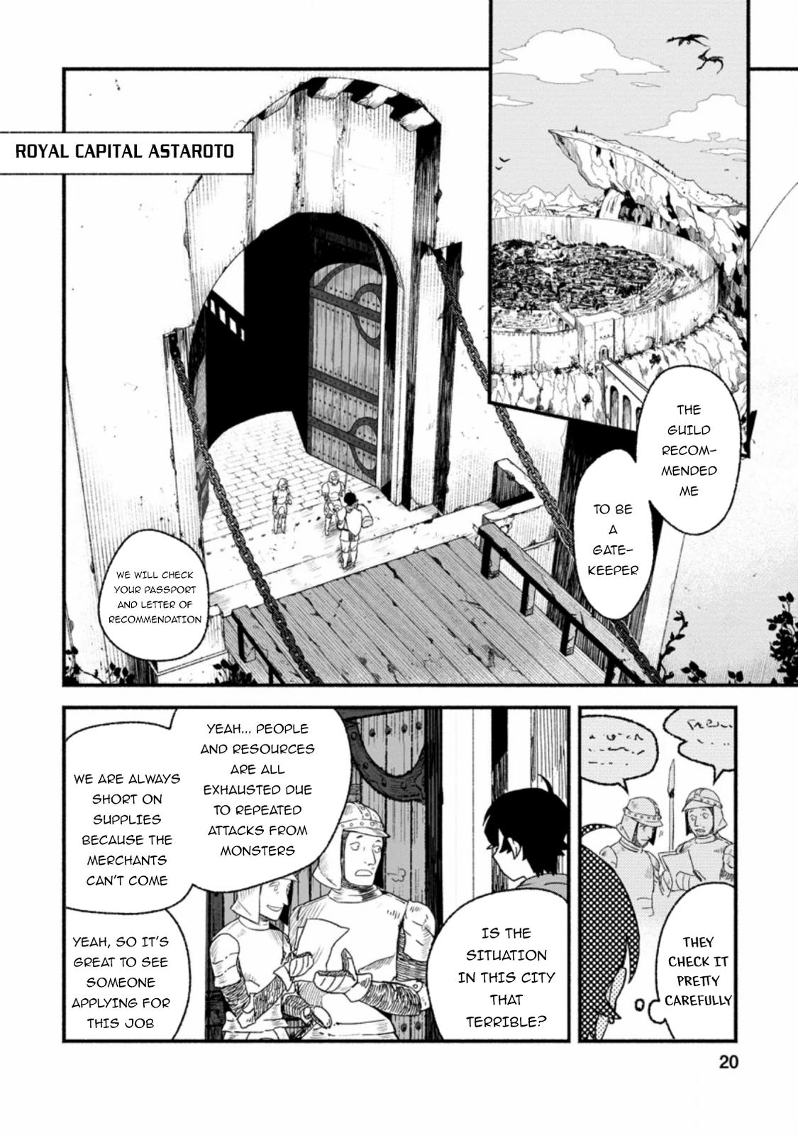 Sono Monban, Saikyou Nitsuki - Tsuihou Sareta Bougyo Ryoku 9999 no Senshi, Outo no Monban Toshite Musou Suru Chapter 1 19