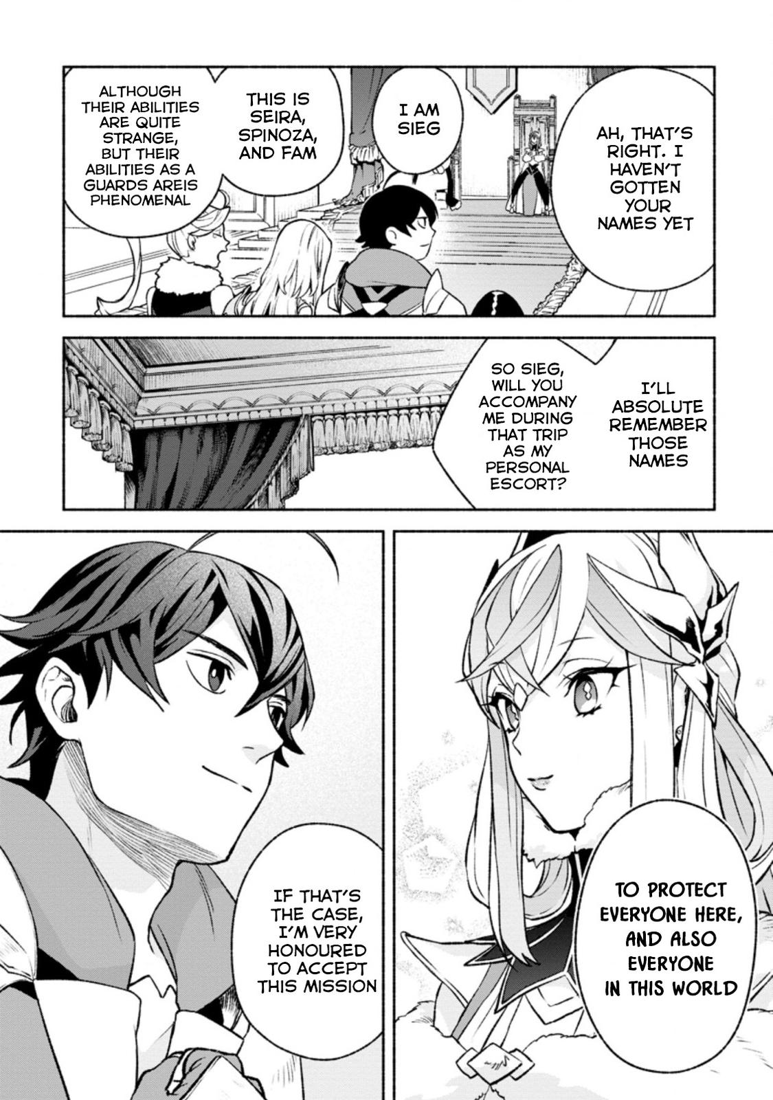Sono Monban, Saikyou Nitsuki - Tsuihou Sareta Bougyo Ryoku 9999 no Senshi, Outo no Monban Toshite Musou Suru Chapter 14.3 7