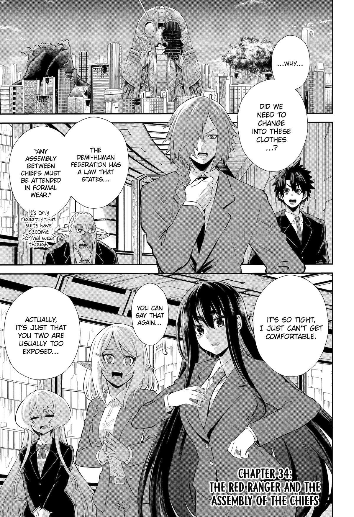 The Red Ranger Becomes an Adventurer in Another World Chapter 34 1