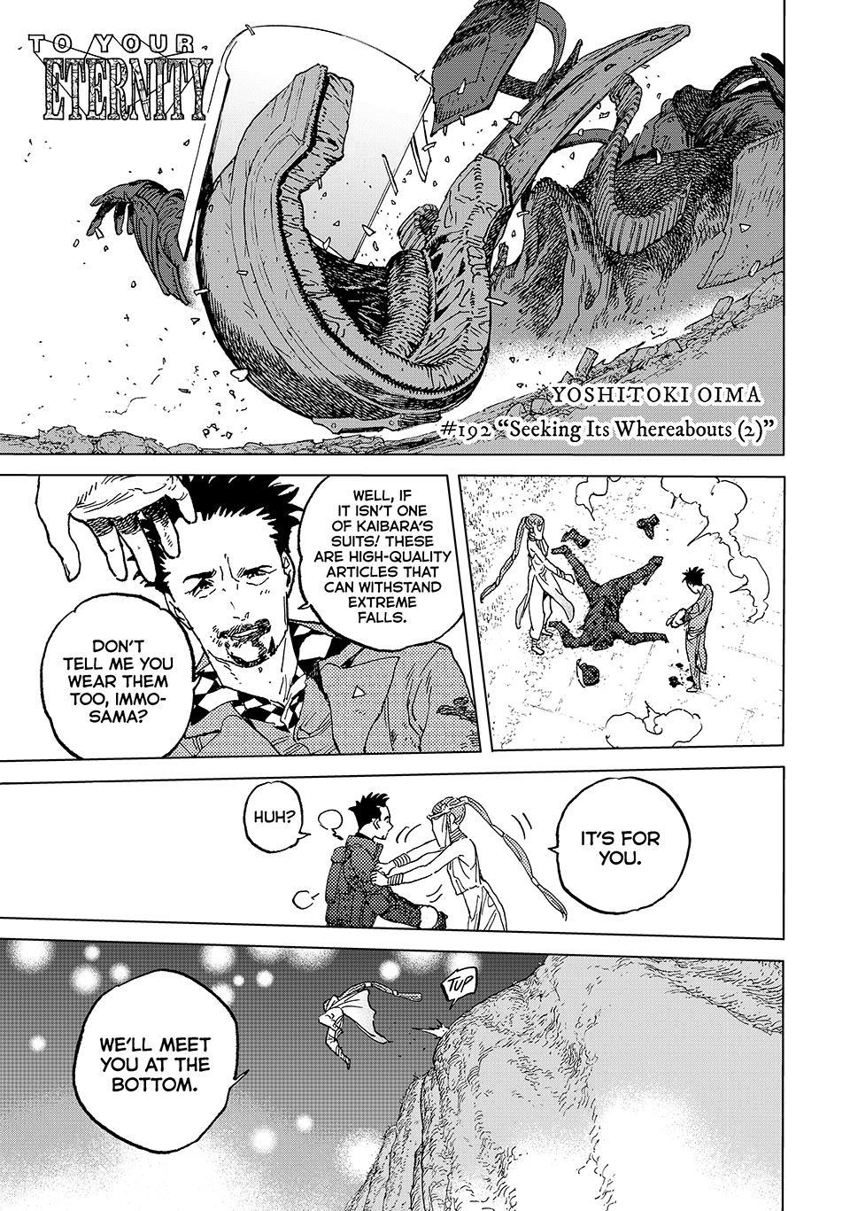 To Your Eternity Chapter 192-1 - Page 1 - To Your Eternity manga Chapter 192-1 manga