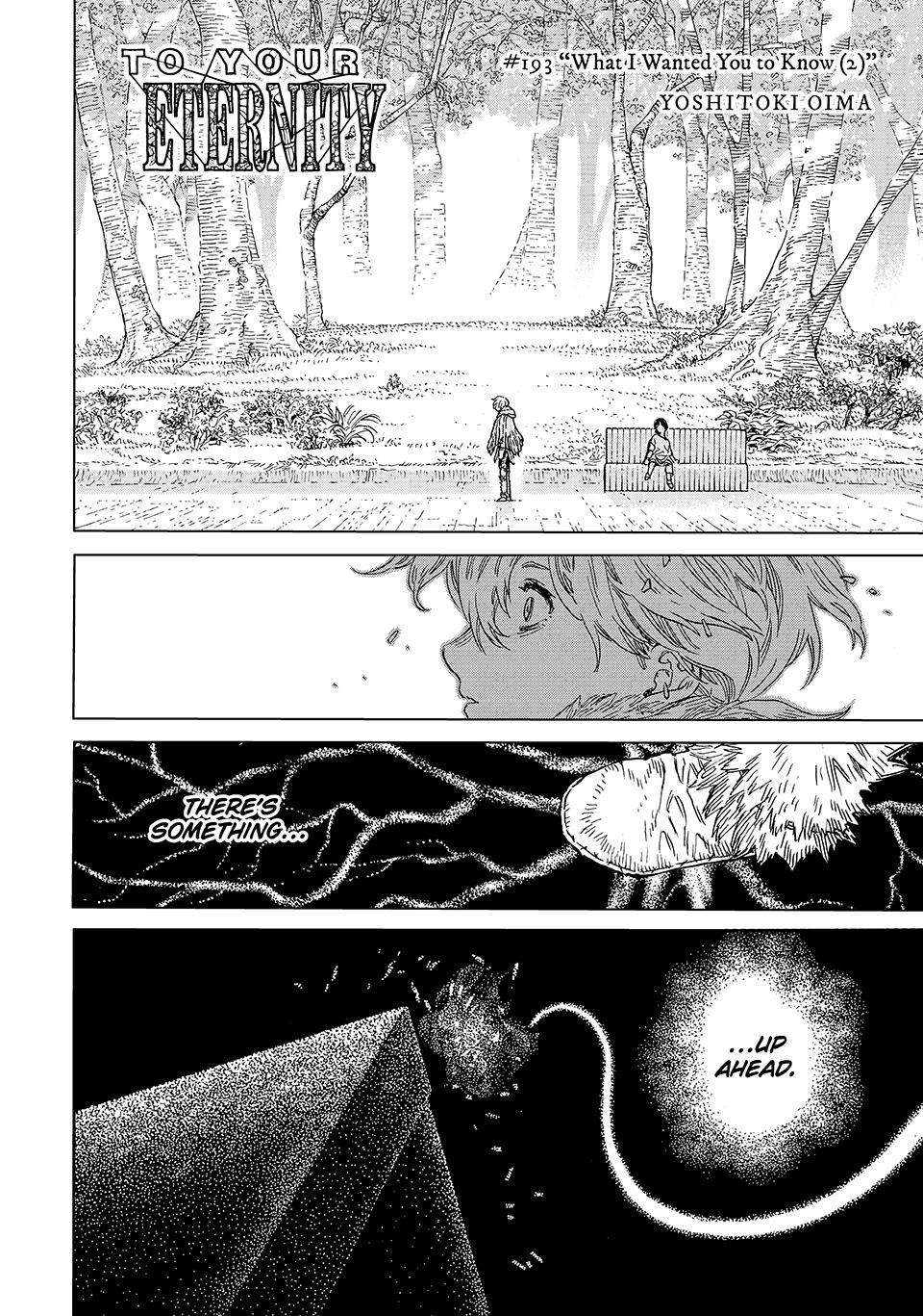 To Your Eternity Chapter 193-1 - Page 2 - To Your Eternity manga Chapter 193-1 manga