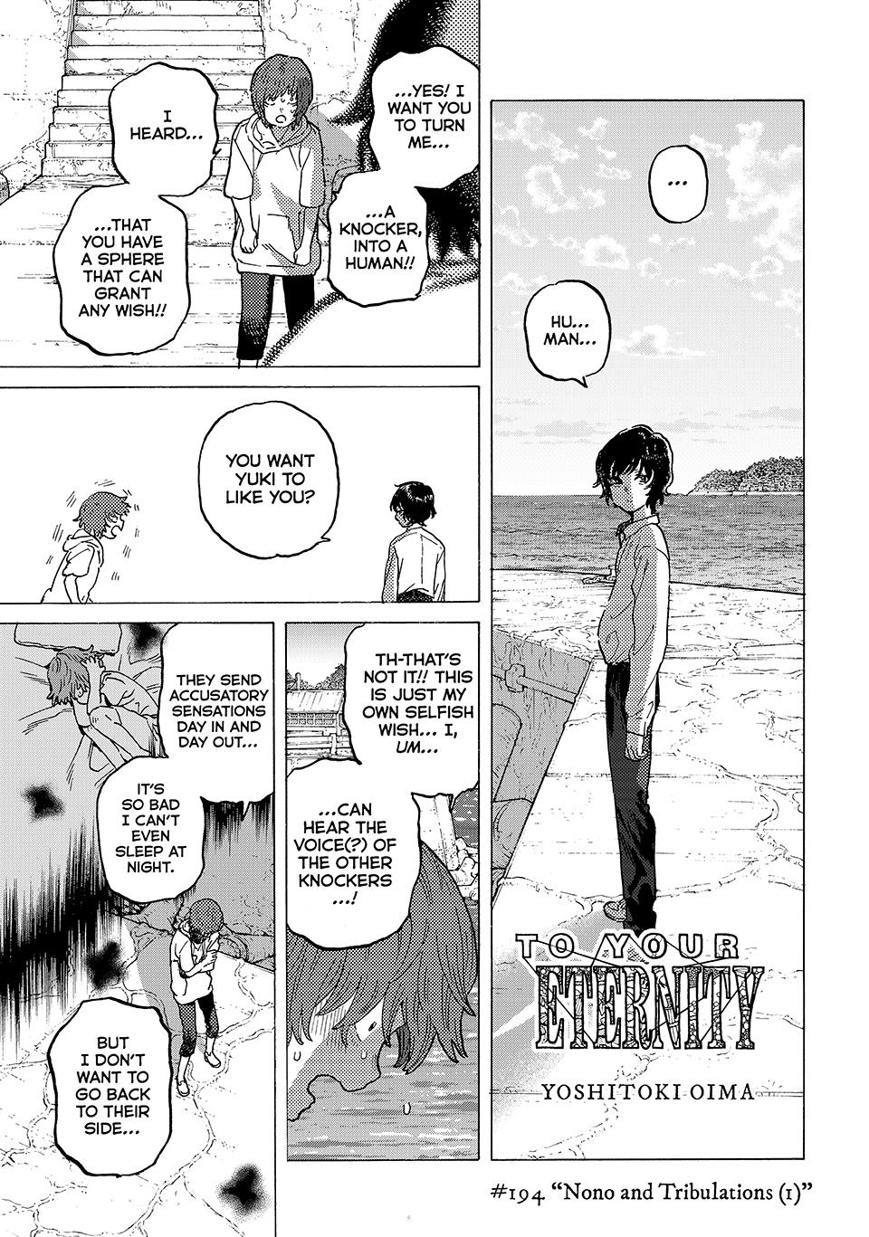 To Your Eternity Chapter 194-0 - Page 1 - To Your Eternity manga Chapter 194-0 manga