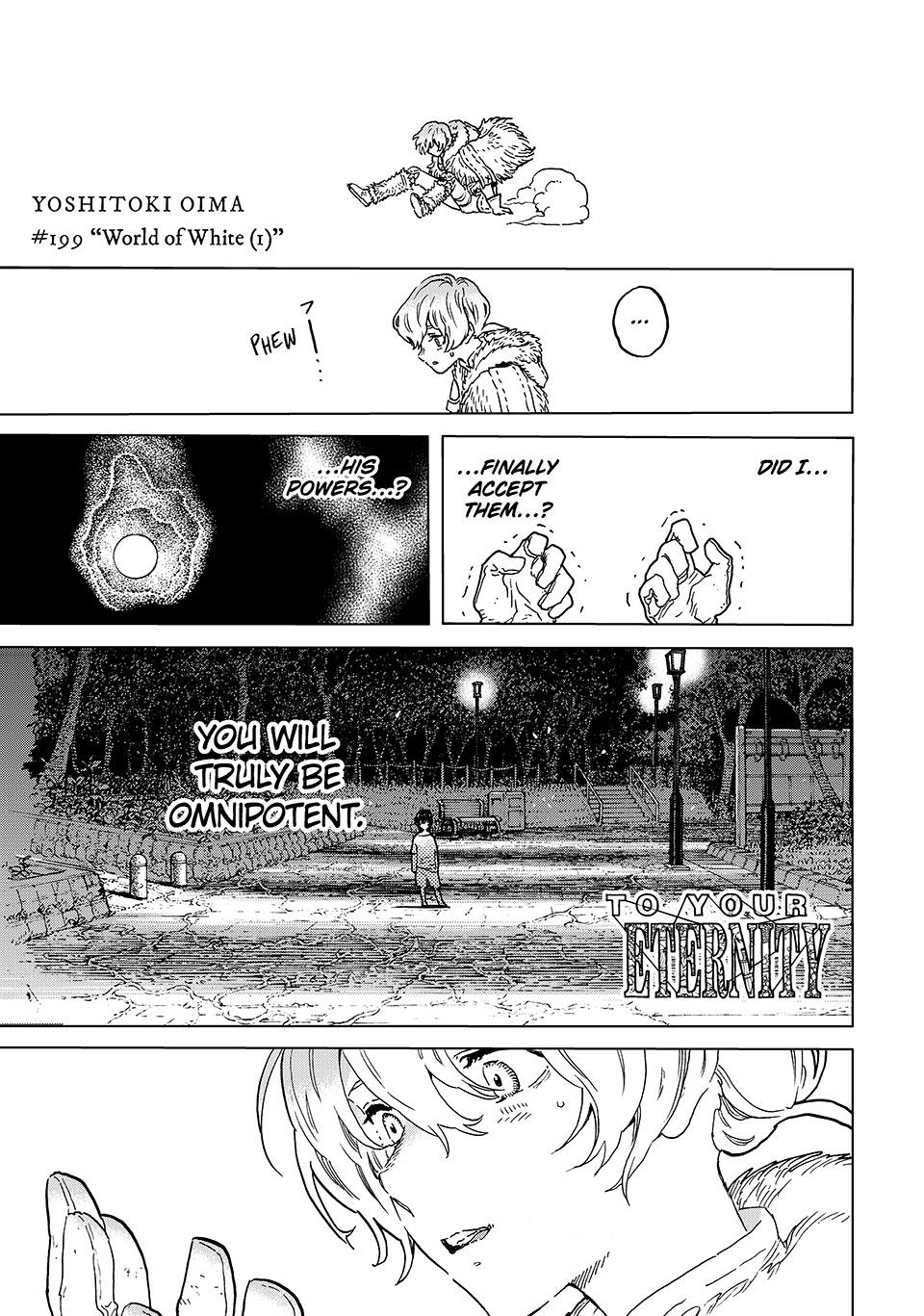 To Your Eternity Chapter 199-0 - Page 1 - To Your Eternity manga Chapter 199-0 manga