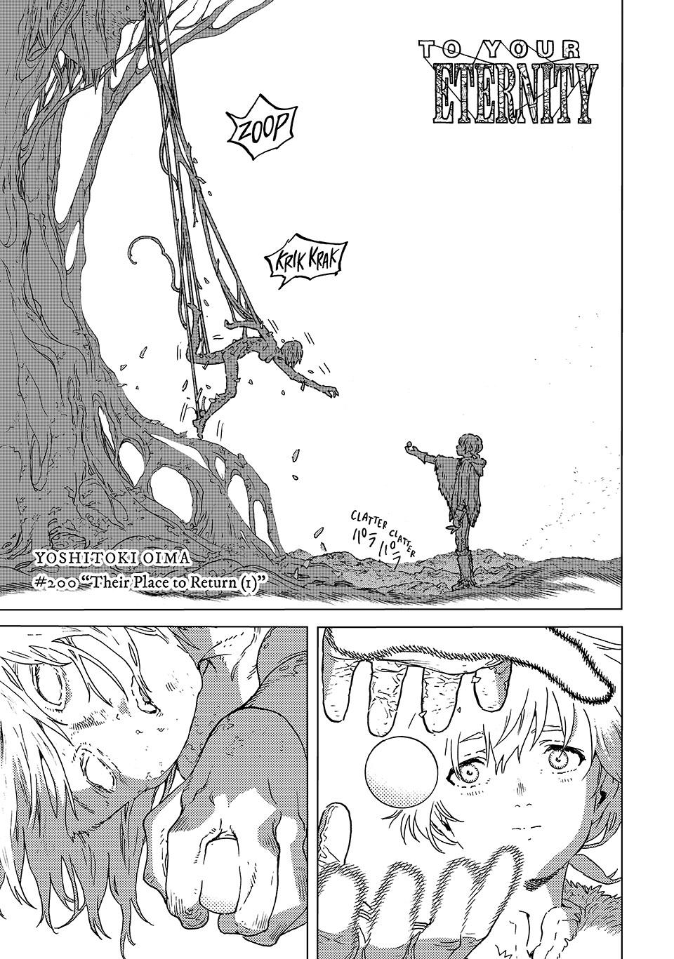 To Your Eternity Chapter 200-0 - Page 1 - To Your Eternity manga Chapter 200-0 manga