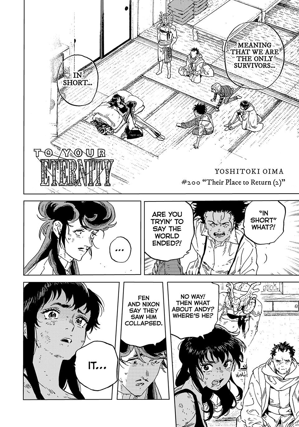 To Your Eternity Chapter 200-1 - Page 2 - To Your Eternity manga Chapter 200-1 manga