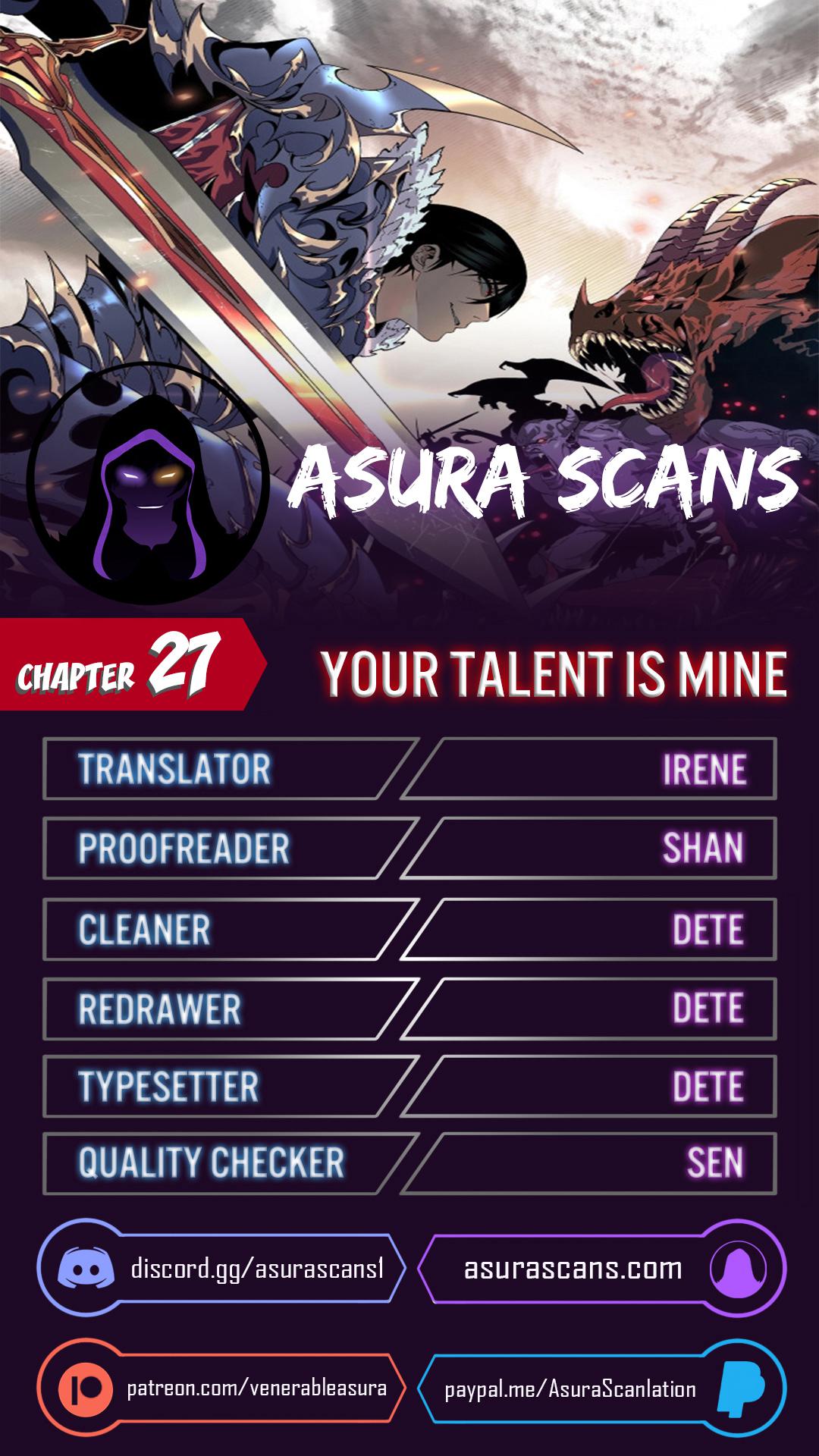 Your Talent Is Mine Chapter 27 1