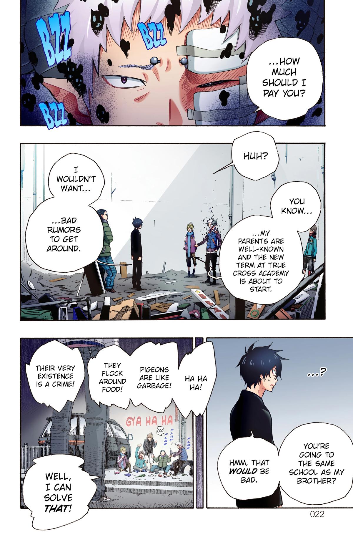 Blue Exorcist (Color) Chapter 1 - Page 22