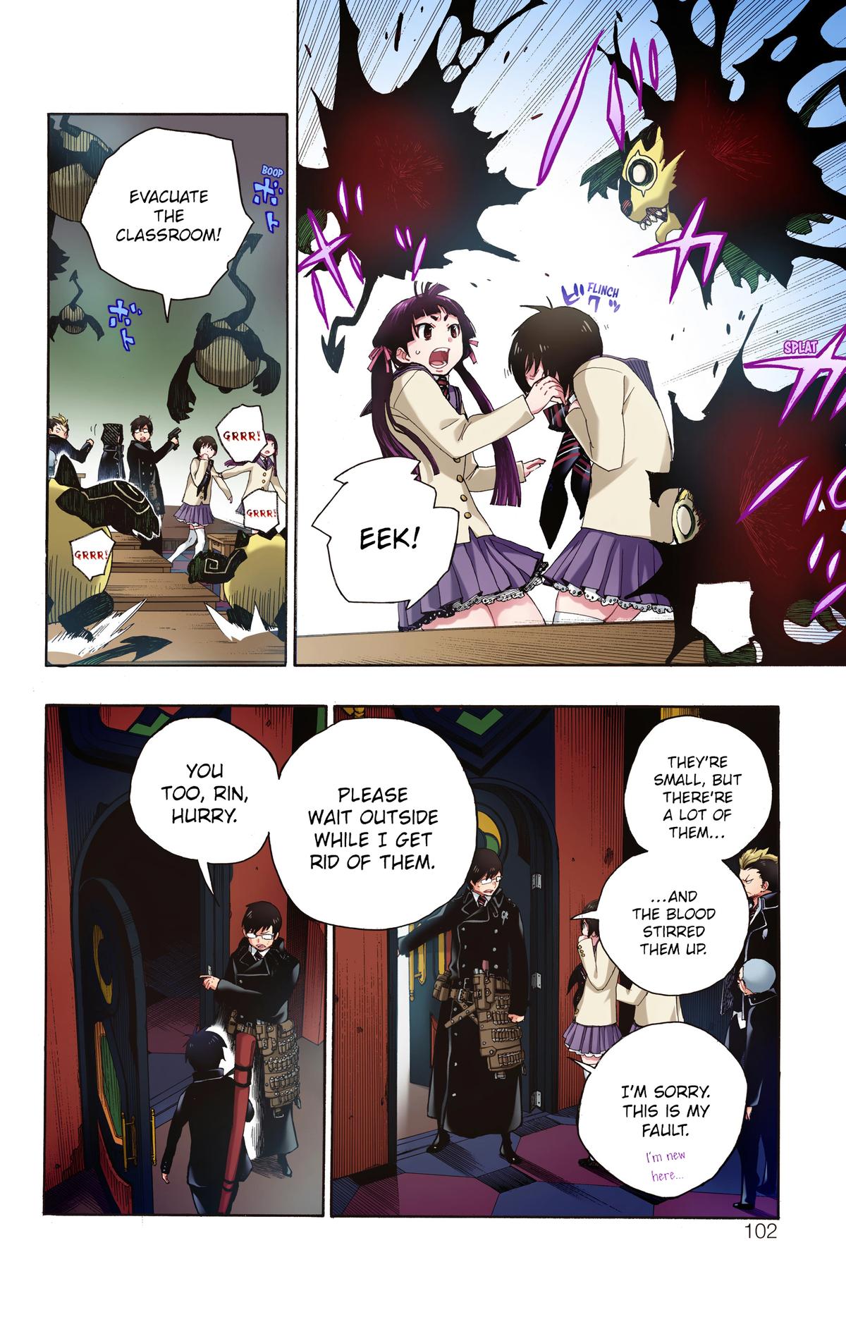 Blue Exorcist (Color) Chapter 2 - Page 29