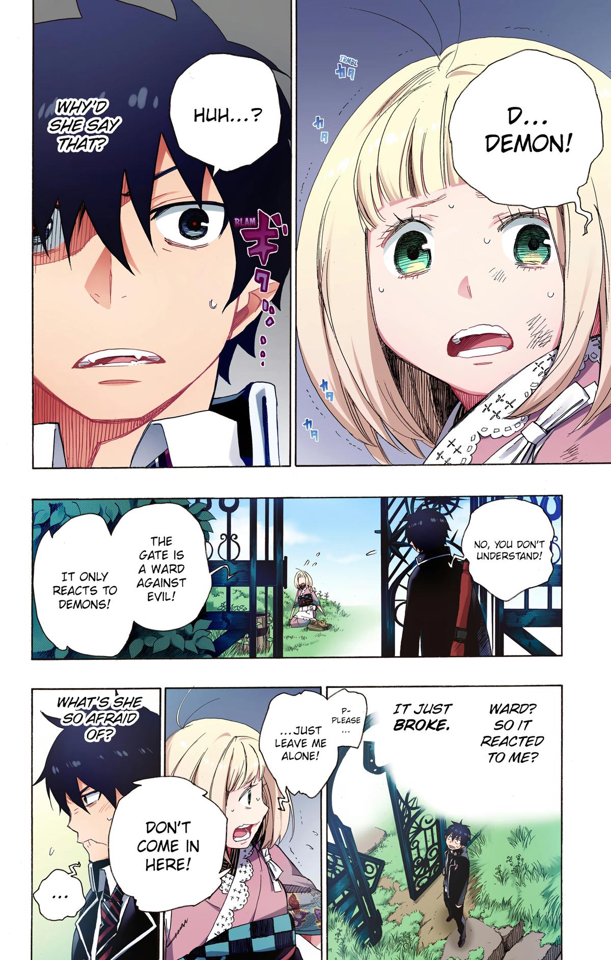 Blue Exorcist (Color) Chapter 3 - Page 12