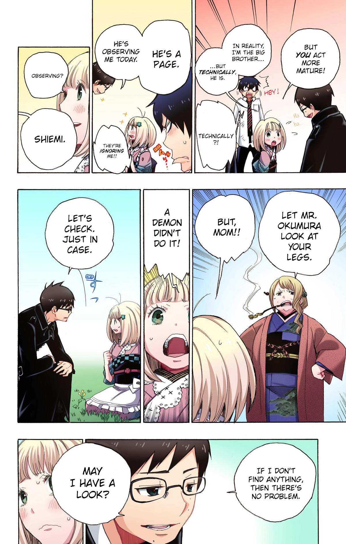 Blue Exorcist (Color) Chapter 3 - Page 22