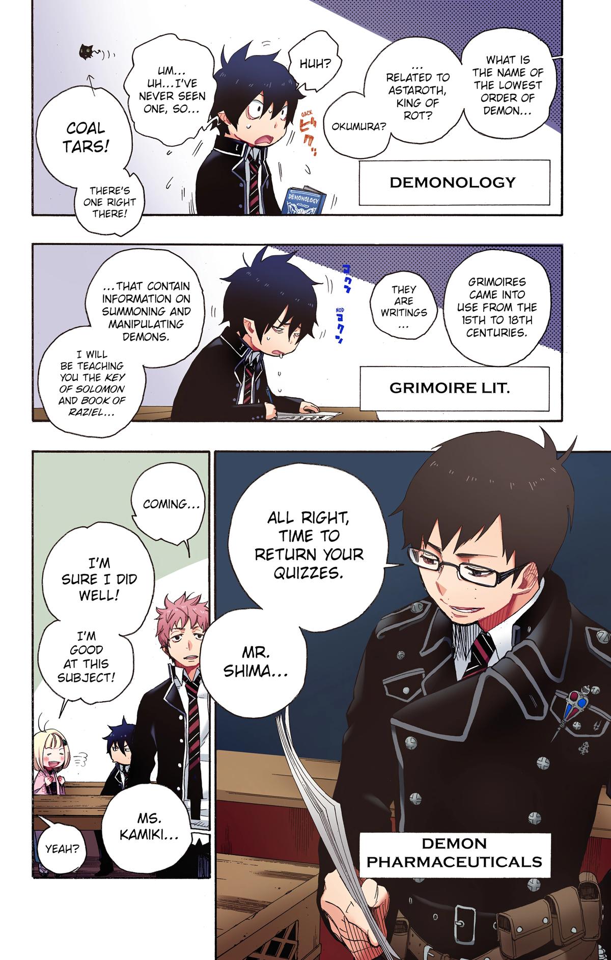 Blue Exorcist (Color) Chapter 4 - Page 9