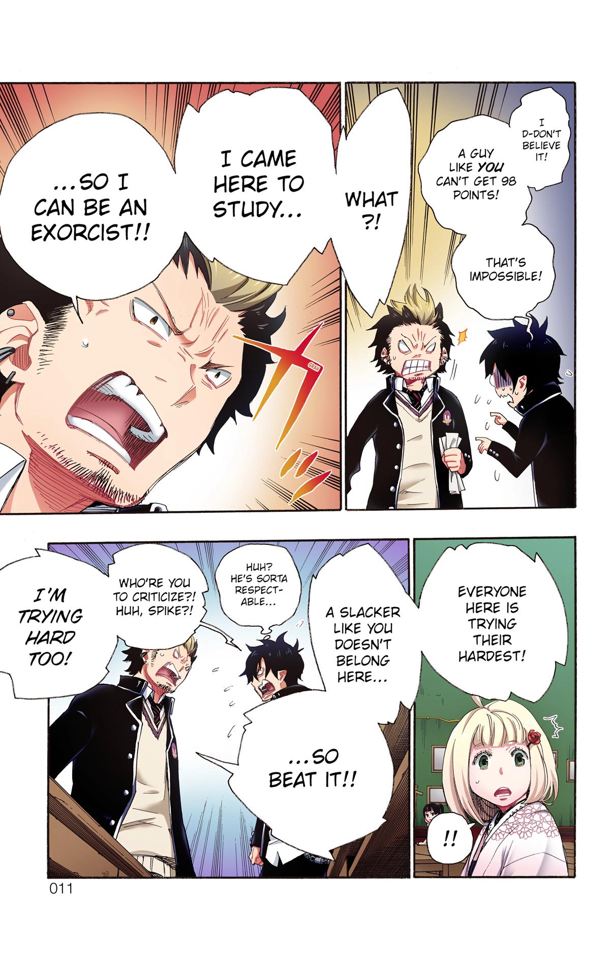 Blue Exorcist (Color) Chapter 4 - Page 12