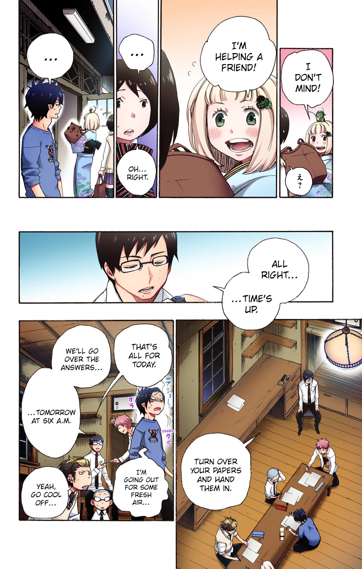 Blue Exorcist (Color) Chapter 5 - Page 22