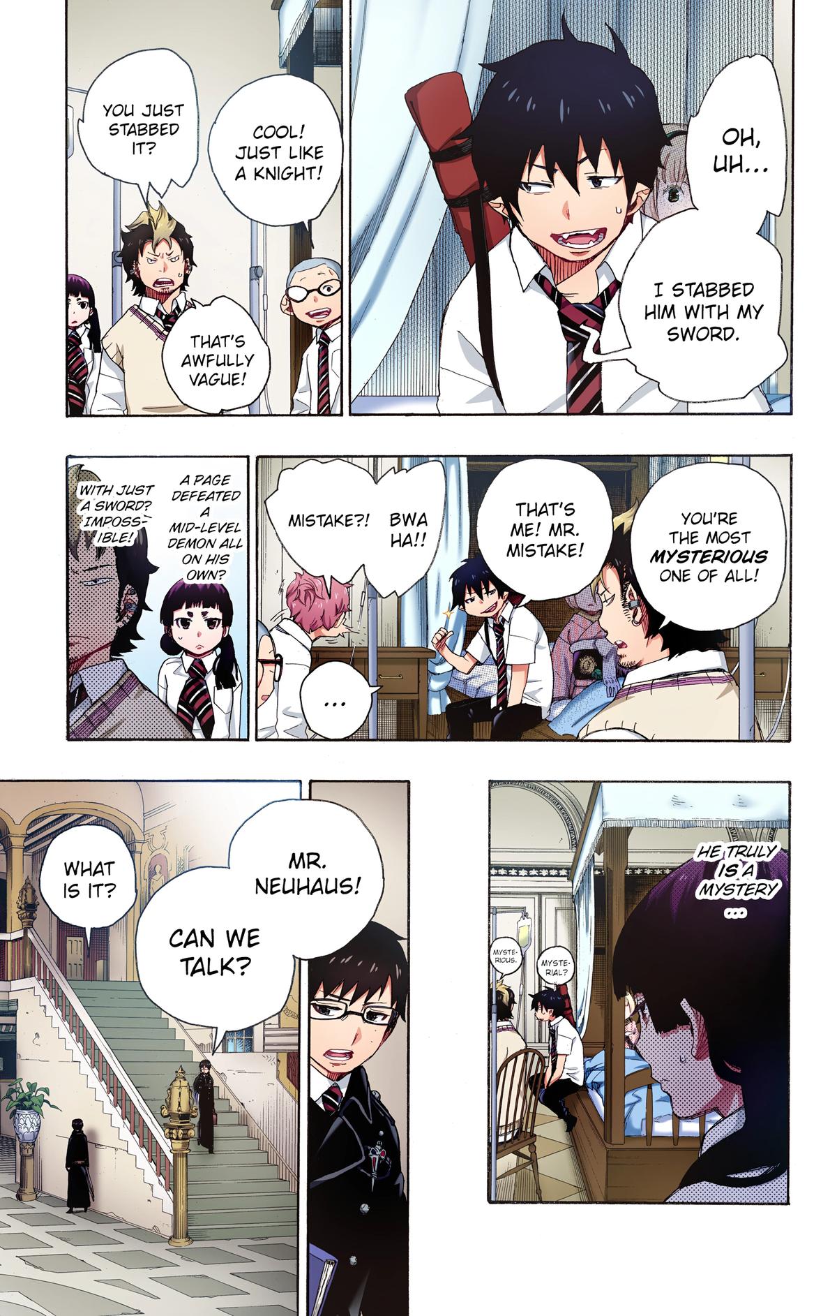 Blue Exorcist (Color) Chapter 7 - Page 9