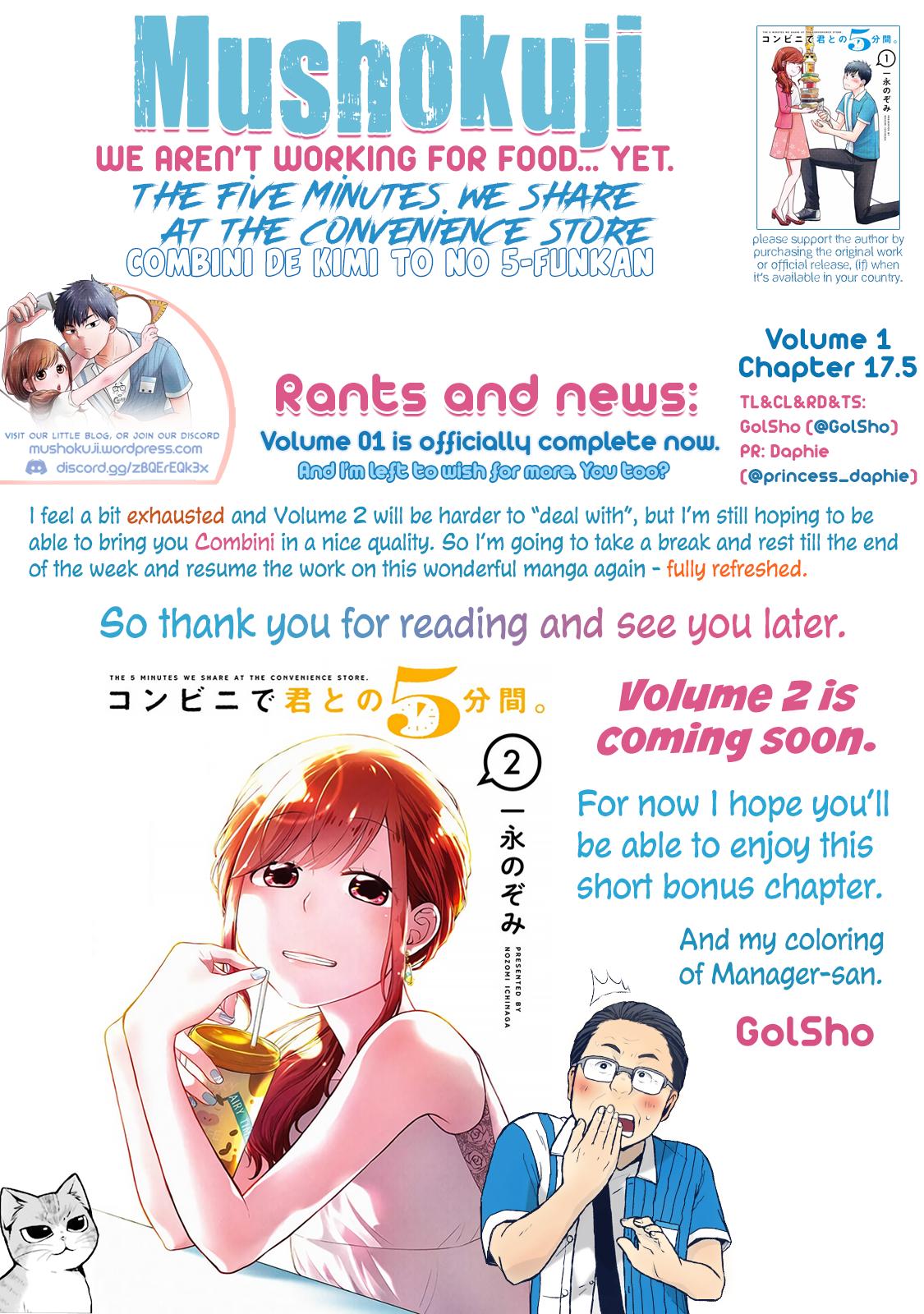 Combini de Kimi to no 5-funkan. Chapter 17.5 10