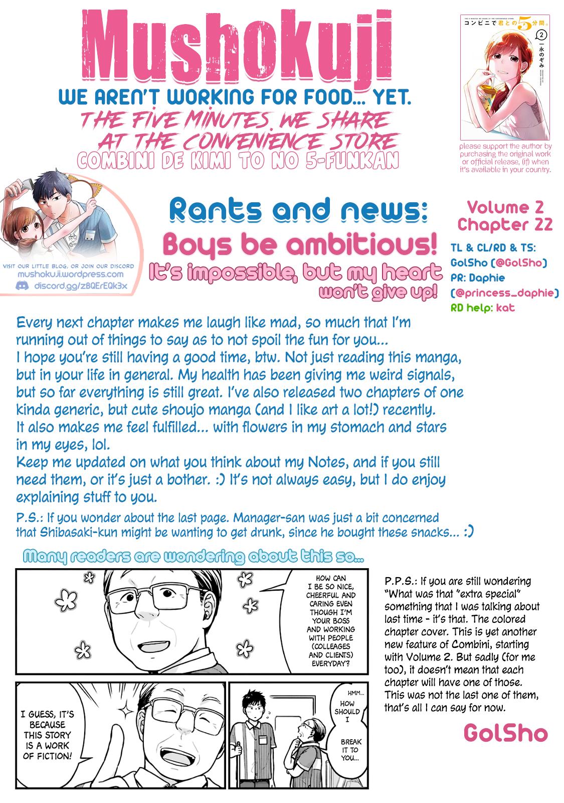 Combini de Kimi to no 5-funkan. Chapter 22 14
