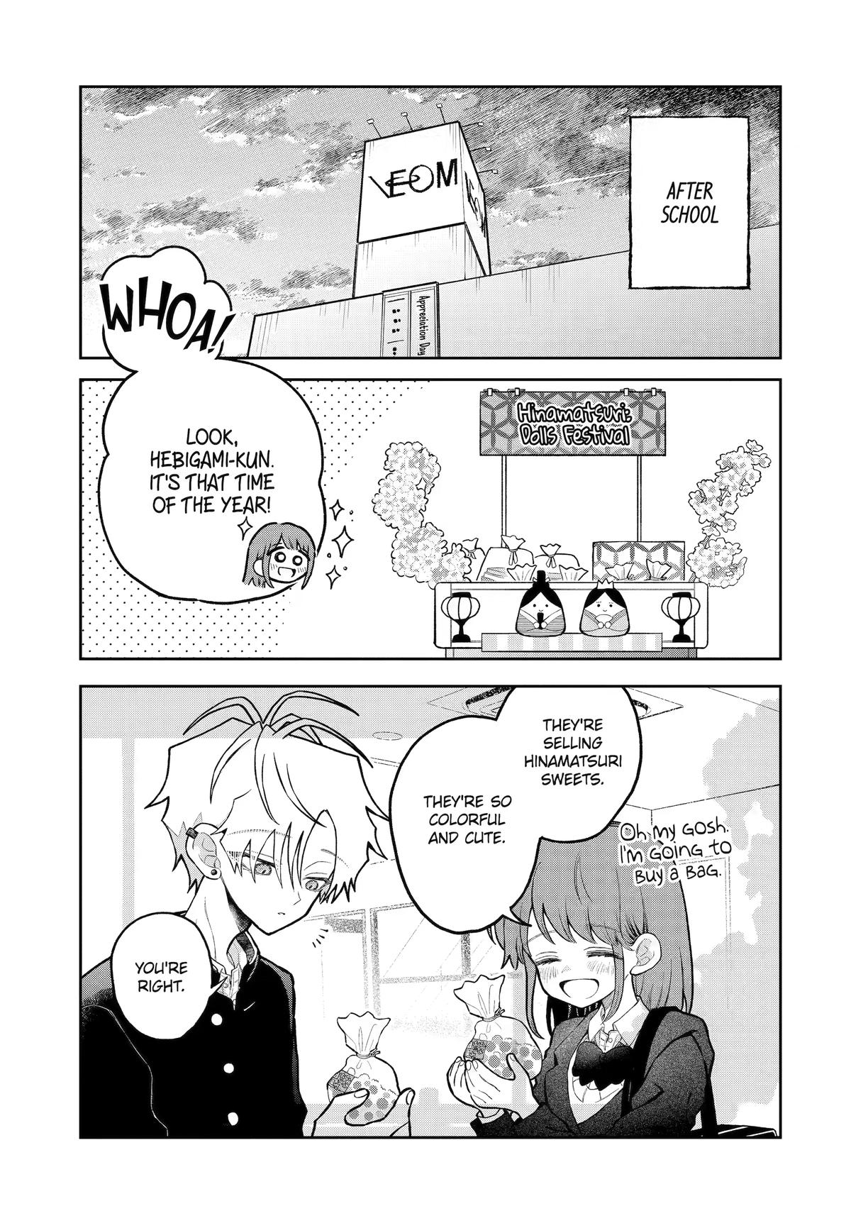 Hebigami Transforms When He's Cold Chapter 17.5 1