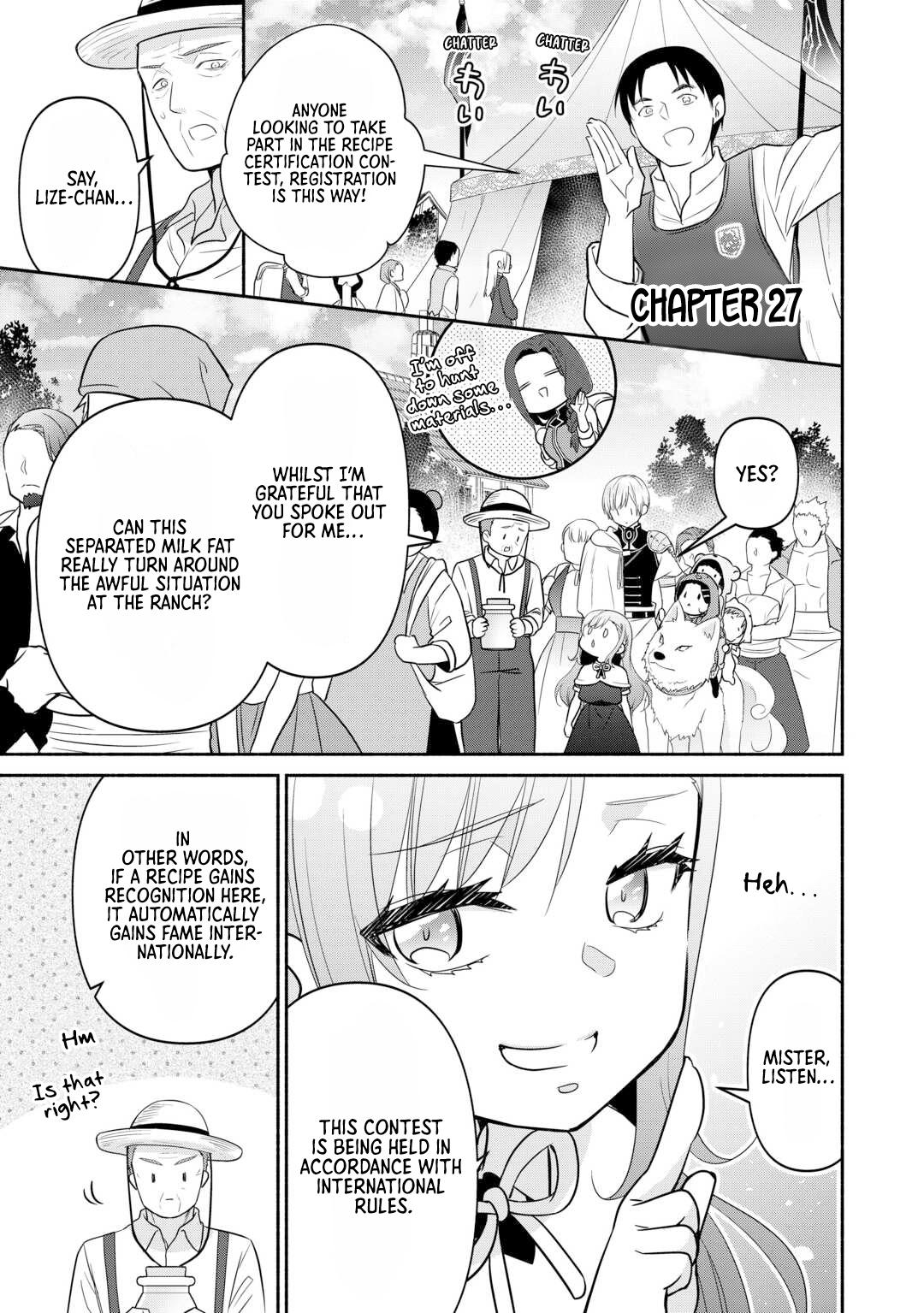 Tensei Youjo. Shinjuu to Ouji to, Saikyou no Ojisan Youheidan no Naka de Ikiru. Chapter 27 Page 1