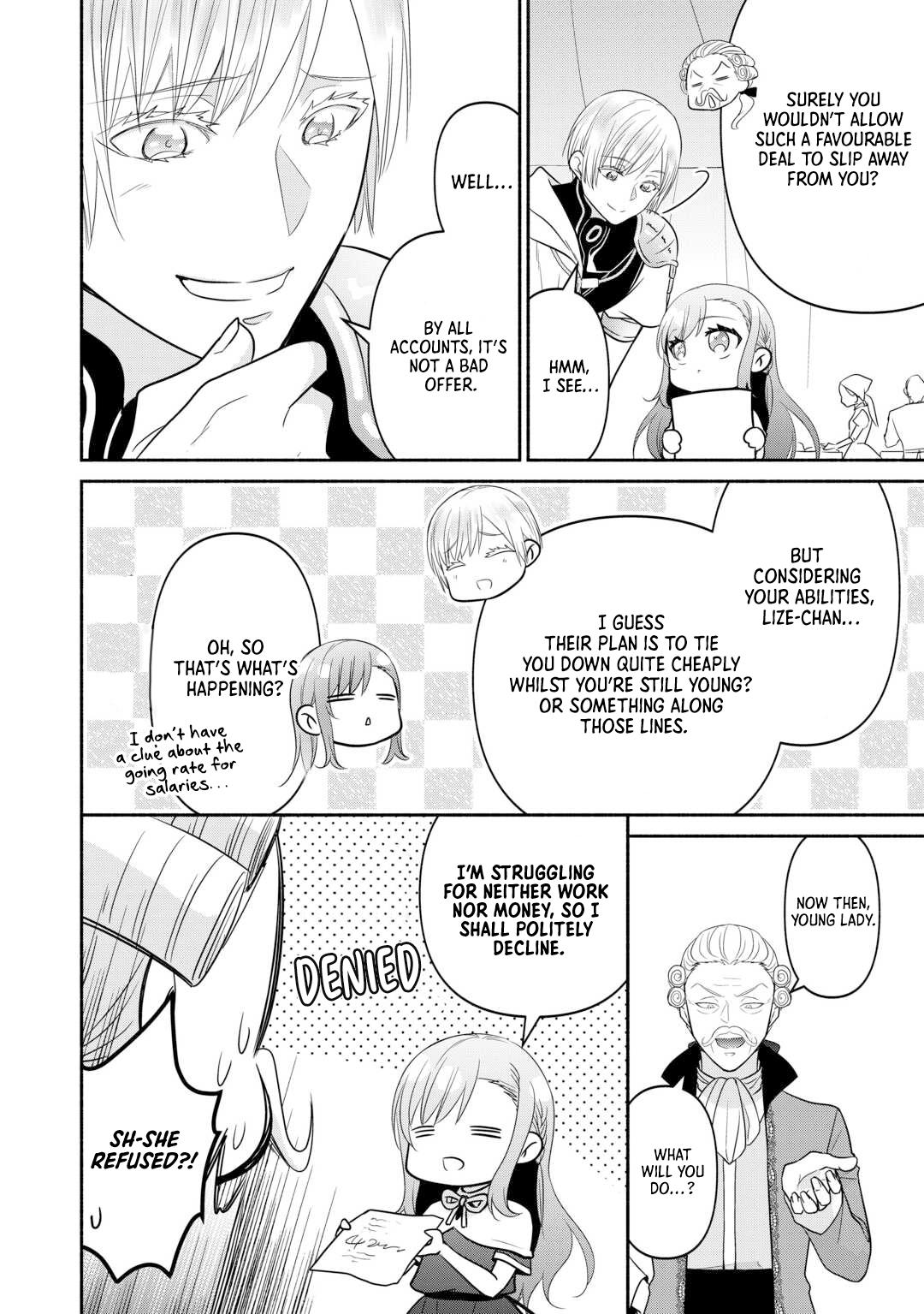 Tensei Youjo. Shinjuu to Ouji to, Saikyou no Ojisan Youheidan no Naka de Ikiru. Chapter 27 Page 10